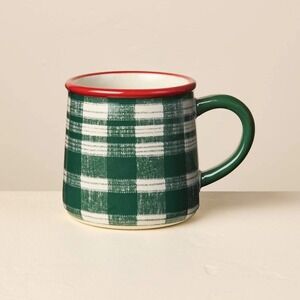 14oz Holiday Mug Green Plaid - Hearth & Hand Magnolia, Christmas 2025